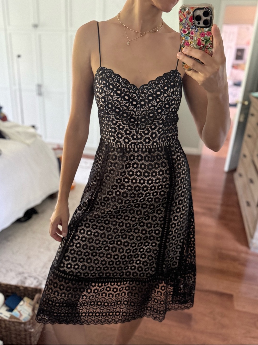 J. Crew Black Lace Dress